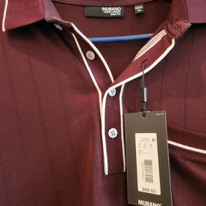 Murano Men's XL Slim Fit Burgundy